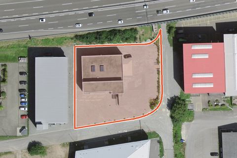 Luftbild mit Grundstück, Aargau
