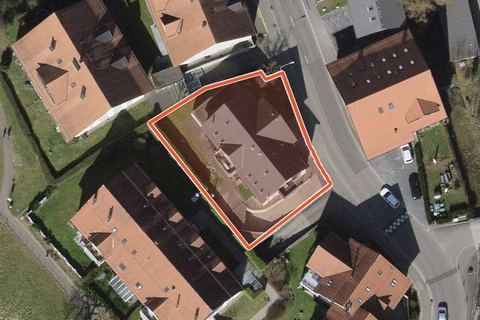 Foto aerea con la particella, Bassersdorf
