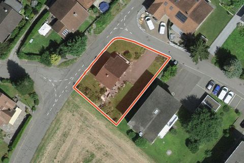 Luftbild mit Grundstück, Hägglingen